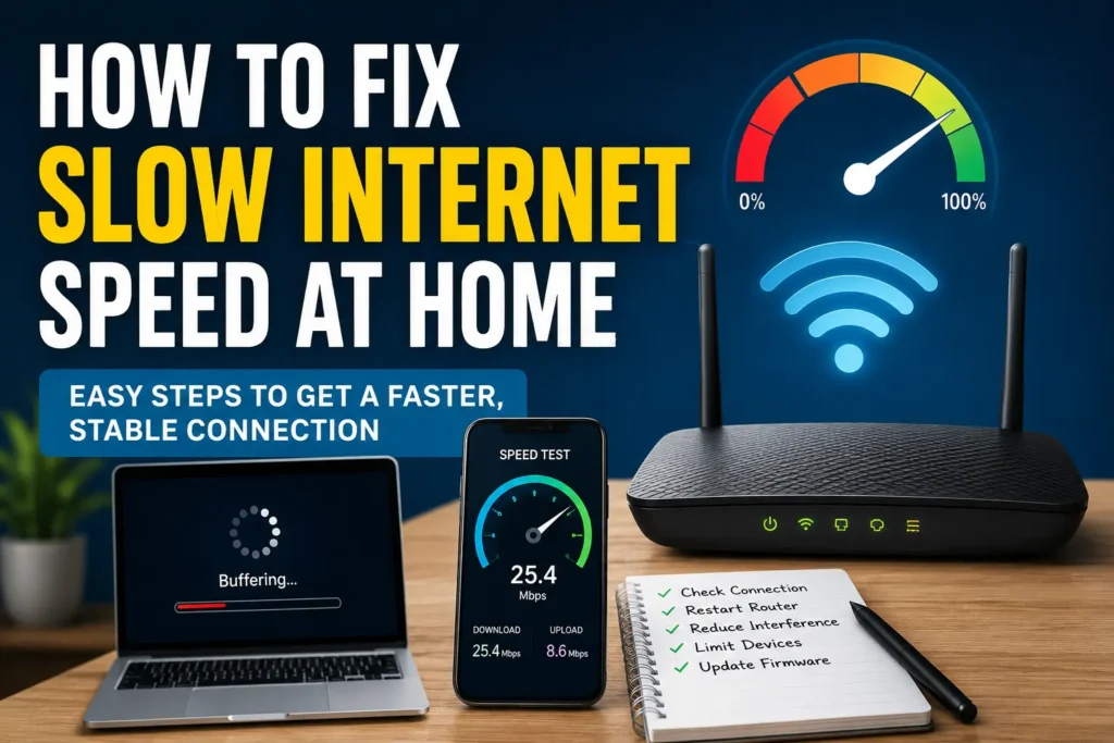 How to Fix Slow Internet Speed at Home: