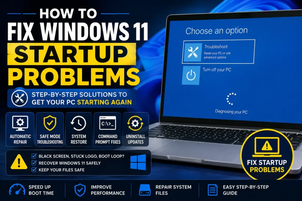 How to Fix Windows 11 Startup Problems: Complete Troubleshooting Guide