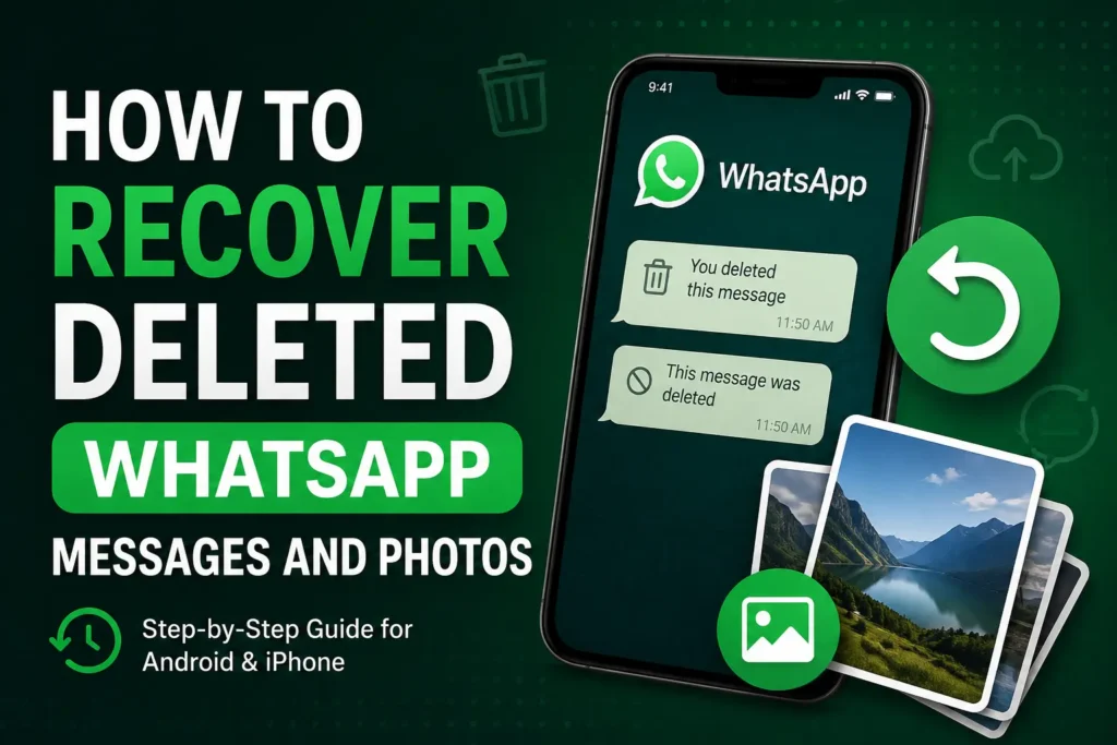 How to Recover Deleted WhatsApp Messages and Photos: Complete Guide for Android and iPhone