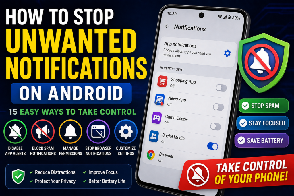 How to Stop Unwanted Notifications on Android: 15 Easy Ways to Take Back Control